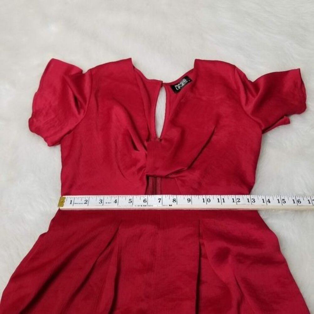 Parallel Lines (Asos) Twist Front Cutout Red Romp… - image 8